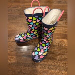 Western Chief Heart Pattern Kids Rain Boots